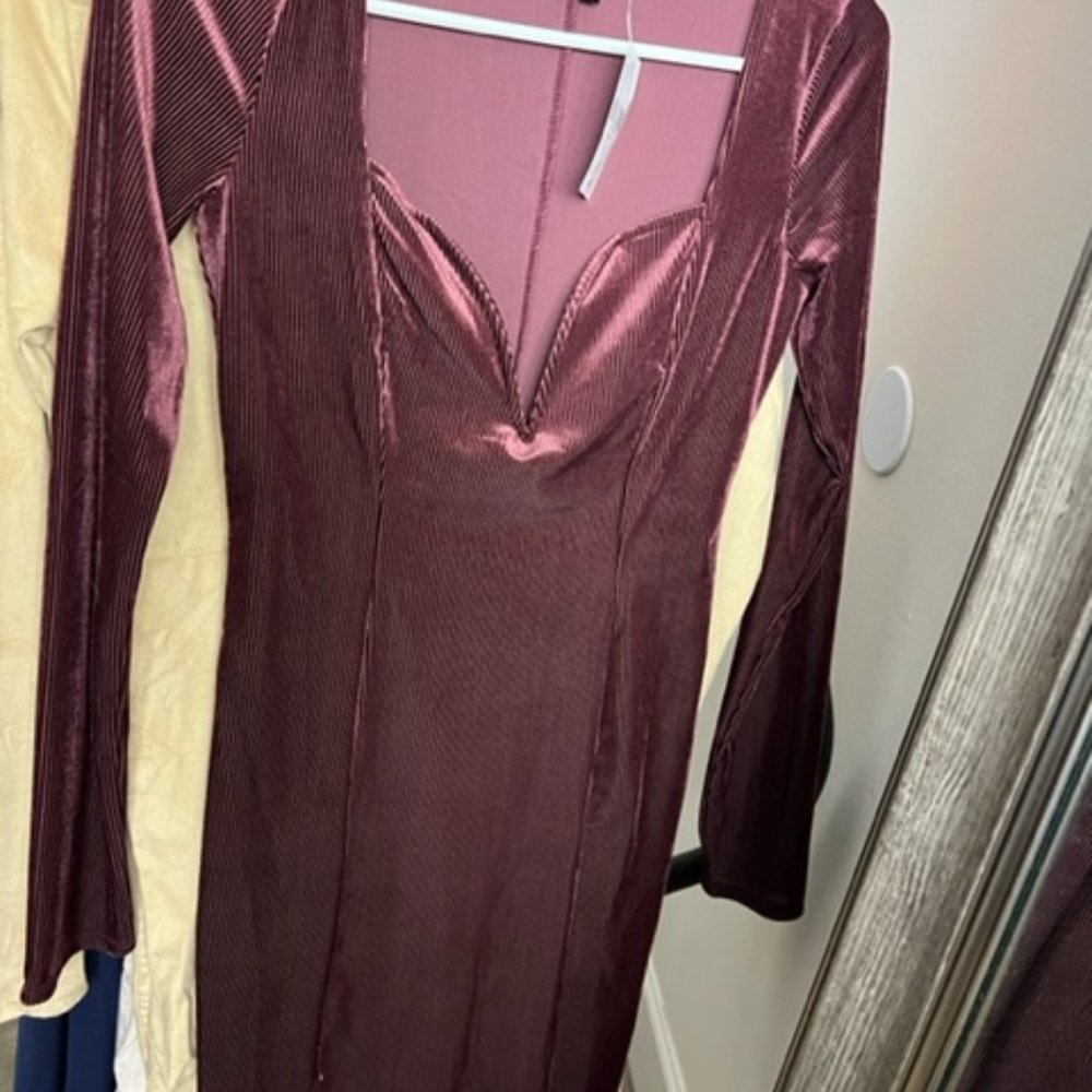Sweetheart Neckline Plum Mini Dress Size Small Forever 21
